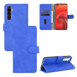 Etui til Realme X50 Pro 5g Cover Premium Læder Med Kortholder Flip Folio Magnetisk Etui Coque - Sort Blå