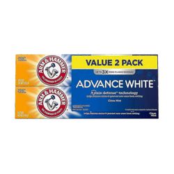 Arm & Hammer Arm &hammer forhånd hvid ekstrem kridtning, 7 ounce x 2 ea