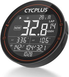 Linkrunning GPS cykelcomputer, trådløs cykelcomputer, speedometer kilometertæller vandtæt MTB tracker sort 69*69*22mm