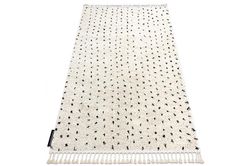 RugsX Tæppe BERBER SYLA B752 prikker fløde Fringe Berber marokkanske shaggy 160x220 cm