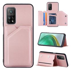 Gangxun Sag For Xiaomi Mi 10t/10t Pro Vintage Cuir Cover Læderetui Kofanger - Rose