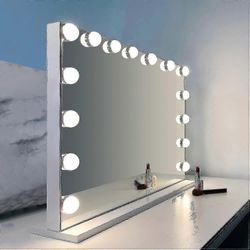 2023 Uusi Hollywood Vanity Mirror Light, meikki valaistu turhamaisuusvalo 10 lamppua 3 valaistustilaa (vain valot) -Uusi SZJR