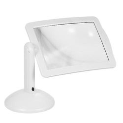 Håndfri 3x Læsning Helsides Forstørrelsesglas 2led Forstørrelsesglas Lup Briller Skrivebord Tabel Desktop L