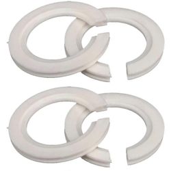 E27 E14 lampunvarjostimen vähennysrenkaat, 4 kpl muoviset valaisinsovittimet eurooppalaisten varjostimien yhteensopivuuteen Valkoinen 4.45X4.45X0.40CM