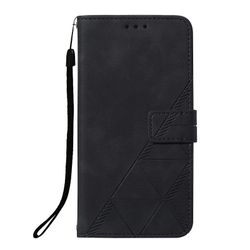 Gangxun Kompatibel med Samsung Galaxy A21s etui læder folio cover tegnebog magnetisk premium etui coque sort