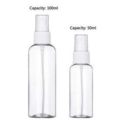 8 x sprayflaske 100ml gjennomsiktig forstøver tom fin tåke sprayflaske påfyllbar parfymeforstøver