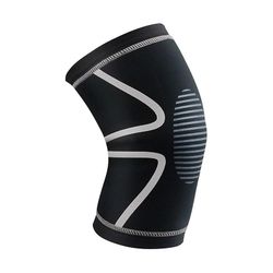 Elastisk knæ pad nylon sports fitness knæpude gear patella protektor tandbøjle kører basketball volleyball knæ støtte 01 M