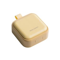 Pill arrangør Pill Sag Box Pocket Travel Container Tabletter Dispenser Vitamin Capsule Plastic Medikament Holder Gul