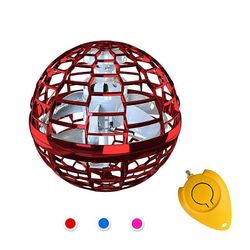 Weijianuo 3-pack Pro Hover Ball Flying Ball Led Spinner Ball Flying Orb Toy -q4 Red X1