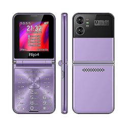 UNIWA F265 2.55 tuuman käännettävä puhelin Violetti