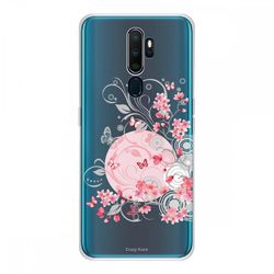 Crazy Kase Hull For Oppo A9 2020 I Silikone Soft 1 Mm, Blomst og Sommerfugl
