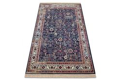 RugsX Tæppe WINDSOR 22993 ORNAMENT, VINTAGE, FRYNSER navy / elfenben blå 200x300 cm