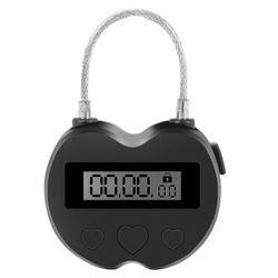 Smart Time Lock LCD-näyttö Time Lock -monitoimimatka elektroninen ajastin, vedenpitävä usb-recharg