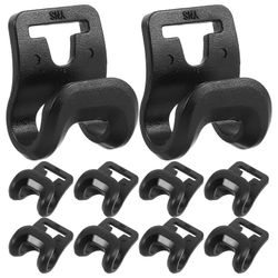 10 kpl muoviset telttakoukut ulkona retkeilykatokselle Koukut teltan pylvään liitäntään Helppo asentaa telttapidike sisäteltan retkeilytarvikkeille...