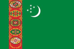Hiprock Turkmenistanin lippu