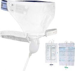 Silikoninen virtsankerääjä, 3 vaihtoehtoa, 2 katetrointipussia, sopii miehille, naisille ja vanhuksille vanha