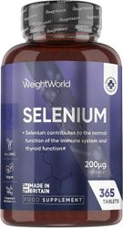 Maxmedix Seleenilisät | 200 mcg (40 mg L-selenometioniinia) | 365 Seleenitabletit