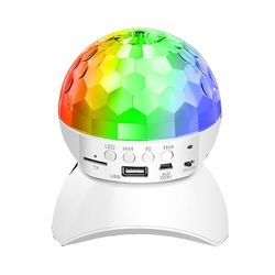 Sajygv Trådløs Bluetooth Chang Led Light Ball Speaker Aste Av Usb Music Night Lights høyttaler for Ktv Party Wedding Type 1