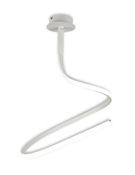 Inspired Lighting Inspireret Mantra - Nur WH - Semi Flush Loft 30W LED 3000K, 2400lm, Dimmable White, Frosted Akryl