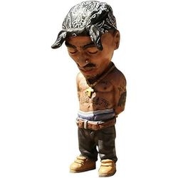 Patsaslegenda Muistoveistos Työpöydän koristeet Tupac Musta