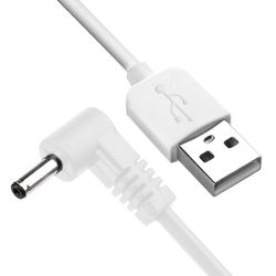 DC 3.5 X 1.35mm naaras USB 2.0 urosliittimen virtajohdon sovitin Valkoinen