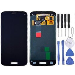 YHTEENSOPIVA LCD + kosketuspaneeli Galaxy S5 mini / G800, G800F, G800A, G800HQ, G800H, G800M, G800R4, G800Y Musta