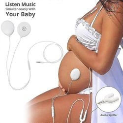 Generic Prenatal Baby Bump -kuulokkeet vatsakaiuttimet naisille raskauden aikana, toista musiikkia, ääniä ja ääniä vauvallesi turvallisesti kohdussa