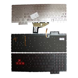 Keyboards4Laptops HP Omen 15-ce054na baggrundsbelyst sort UK Layout Udskiftning Laptop Keyboard