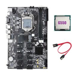 B75 12 Pcie Eth Gruvedrift Hovedkort + g550 CPU + SATA Kabel Lga1155 Msata Usb3.0 Sata3.0 DDR3 B75 Btc Mo [gratis frakt]