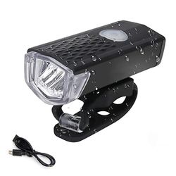 Eastocos Cykellygte USB LED genopladeligt sæt MTB Road Front Back Forlygte B