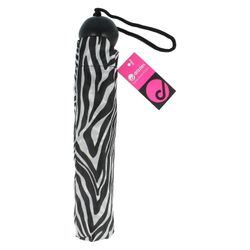 KSBrands KS Brands Ladies Assorted Animal Prints Paraply med boll Zebra Print Length 22cm