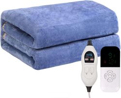 Queen-kokoinen sähköinen lämmitetty peitto, heitto, king-size-sähköinen peitto, jossa kaksoissäätöinen flanelli, sherpa, 9 lämpöasetusta, lämmitysp...