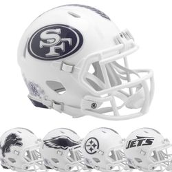 Riddell Speed minijalkapallokypärä NFL-TERVEHDYS PALVELUUN Kävi koulua San Francisco 49ers