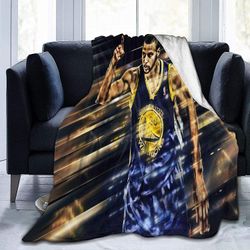 Stephen-Curry käännettävät pörröiset peitot Super pehmeä ilmastointihuopa sopii kaikkiin vuodenaikoihin flanelli lämmin huopa-F484 80x60in 200x150cm