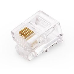 JVY RJ11 Modular Plug Telefonstik (1000stk i en emballage, prisen er for 1000stk)