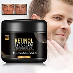 Frusde Retinol øyekrem for menn, oppstrammende øyekrem for menn, retinol øyekrem for mørke sirkler og poser Fjern øyeposer 2pcs