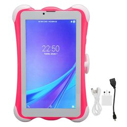 lasten tabletti 7 tuuman HD 1280x800 3GB 32GB WiFi dual SIM dual standby android-taaperolle tabletti vaaleanpunainen 100?240V UK-pistoke