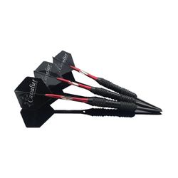 3PCS Professional volframi Darts Set teräksiset neulakärkiset alumiiniakselit kotelolla 2023 Uusi punainen