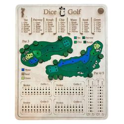 1 setti puinen golf noppa lautapeli kannettava matka golf tulostaulu lelu lapset aikuiset moninpelit