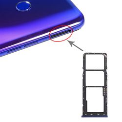 Sim-kortskuff + mikro SD-kortskuff for Oppo Realme 3 Pro Blå