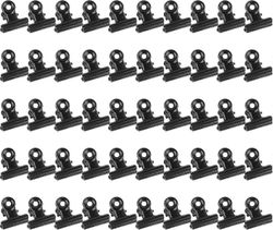 50 kpl metalliset saranapidikkeet, mustat bulldog-pidikkeet vahvalla jousella 22 mm: n metalliset kirjepidikkeet pieni paperiliitinpuristin tiedost...