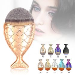 1pcs Havfrue Foundation Makeup Brush Pulver Blush Kosmetisk Makeup Pensler Tool