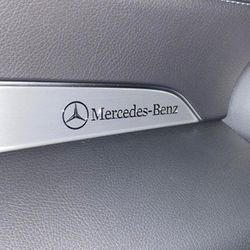 Wekity Til Mercedes Benz modifikation klistermærke C200l C E Gla Cla Bil klistermærke Logo - Mercedes Benz Logo Dekorativt klistermærke 9cm / 4 Pakke