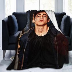 Kerota Aidan näyttelijä Gallagher Blanket Anti-Pilling flanellihuopa sopii vuodesohva toimisto telttailu 50x40in 125x100cm