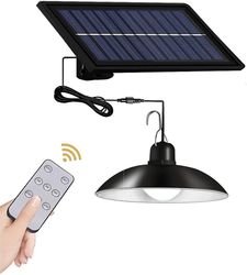 Solar Pendant Lights Indendørs Ip65 Vandtæt lampe til korridor udendørs skur Barn Gazebo Single head