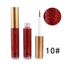 (køb 2 Få 1 gratis) Handaiyan Professional Glitter Kosmetik Vandtæt Glitter Pigment Sølv Guld Metallic Liquid Glitter Makeup Eyeliner Øjenskygge 1 10