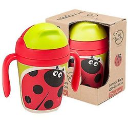 300ml bambus fiber læring sippy kopper med halm