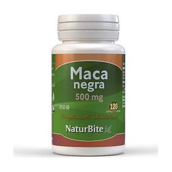 Naturbite Black maca 500mg 120 tablettia, joissa on 500mg