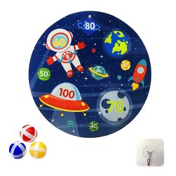 Dartskive Børns sticky ball Target Dart Board Kaster Sticky Ball Single Side Astronaut Forælder Barn Interation Legetøj