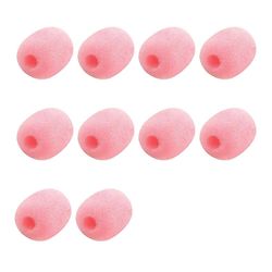 10 Pack revers headset mikrofon forrude, mikrofon svamp skum cover mini størrelse lavalier mikrofon forrude pink